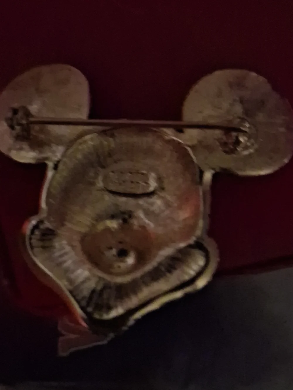 Vintage Napier Rhinestone Mickey Mouse Brooche